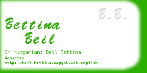 bettina beil business card